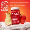 HUM Pro Apple Cider Vinegar Gummies with Probiotics for Digestive Health & Gut Health,100% Organic Apple Cider Vinegar with Mother Gummy Vitamins, Vitamin B12 for Energy Support, 60 ACV Gummies 6