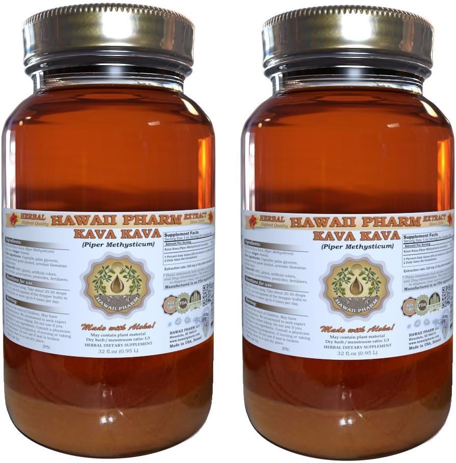 Kava Kava (Piper Methysticum) Liquid Extract 2x32 oz 2