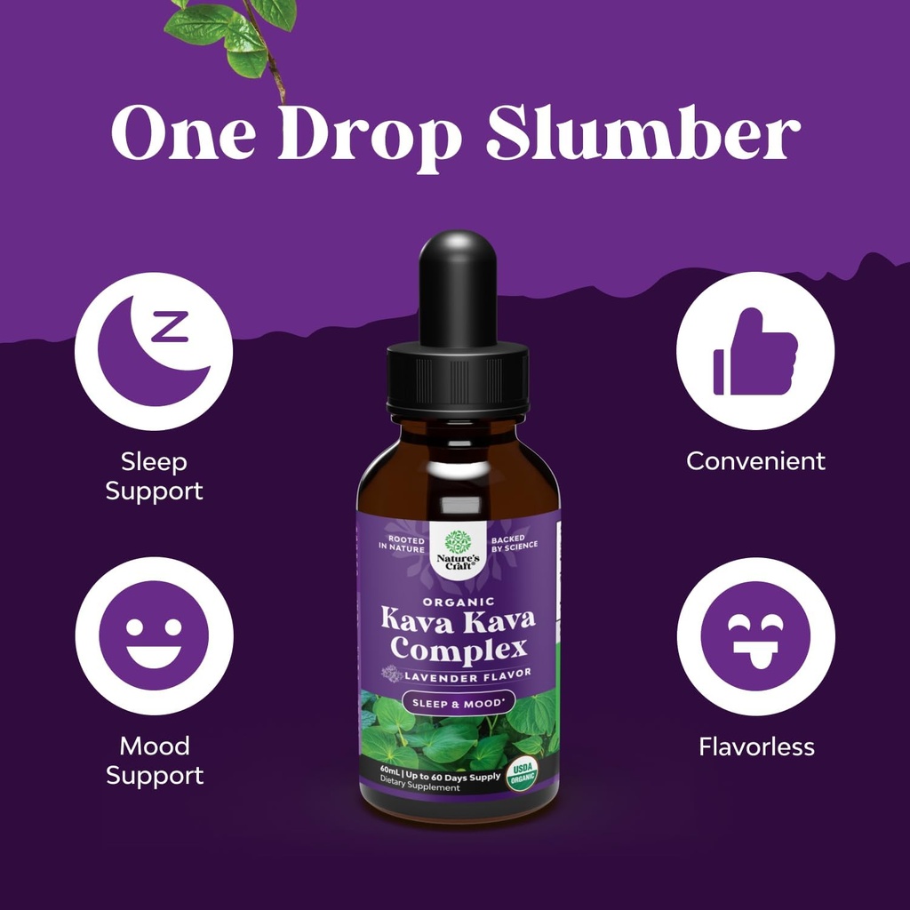Bundle of Potent Liquid Kava Kava Drops Supplement with Kavalactones for Balanced Mood and Chewable Vitamin C Gummies for Adults - Ascorbic Acid Natural Immune Booster and Natural Cold Remedy 5