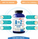 A to Z Multivitamin and Multimineral Supplement for Men - 3 Month Supply - Vitamins A C D E K B1 B2 B6 B12 Magnesium Calcium Biotin Potassium Zinc - Antioxidants for Heart & Immune Health (100 Count) 4