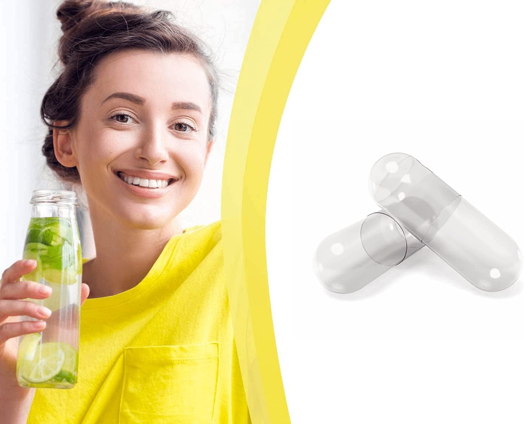 DR WAKDE'S Natural Health Care, London Vegetarian Capsules | Size 00 | 10000 Capsules | HPMC Clear | Vegan | Non-Gelatin | Available in 1000-70,000 Quantities | Make Your own Supplements 6