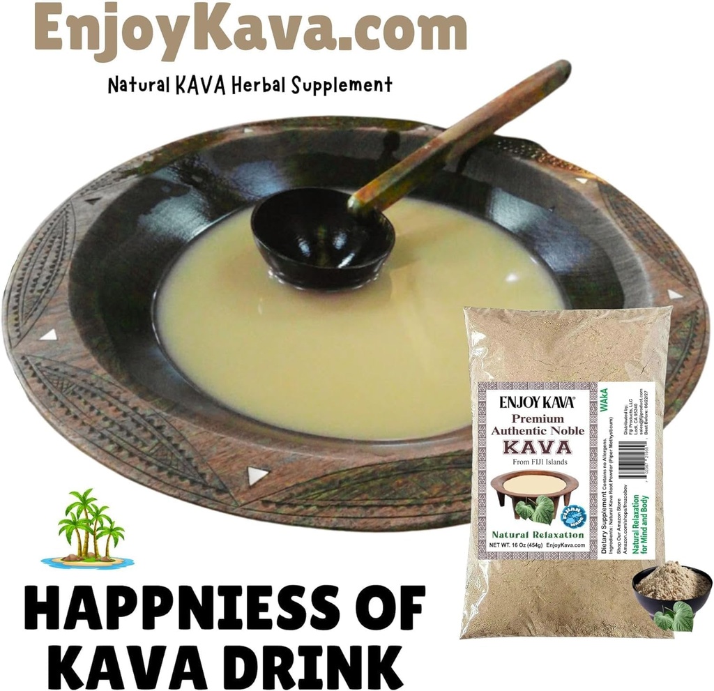 FIJI'S #1 AAA Grade Waka Kava Root Powder - 1 LB | 100% Noble Kava Powder | Made from Pure Fijian Kava Kava Roots | Fiji'sKava.com 3
