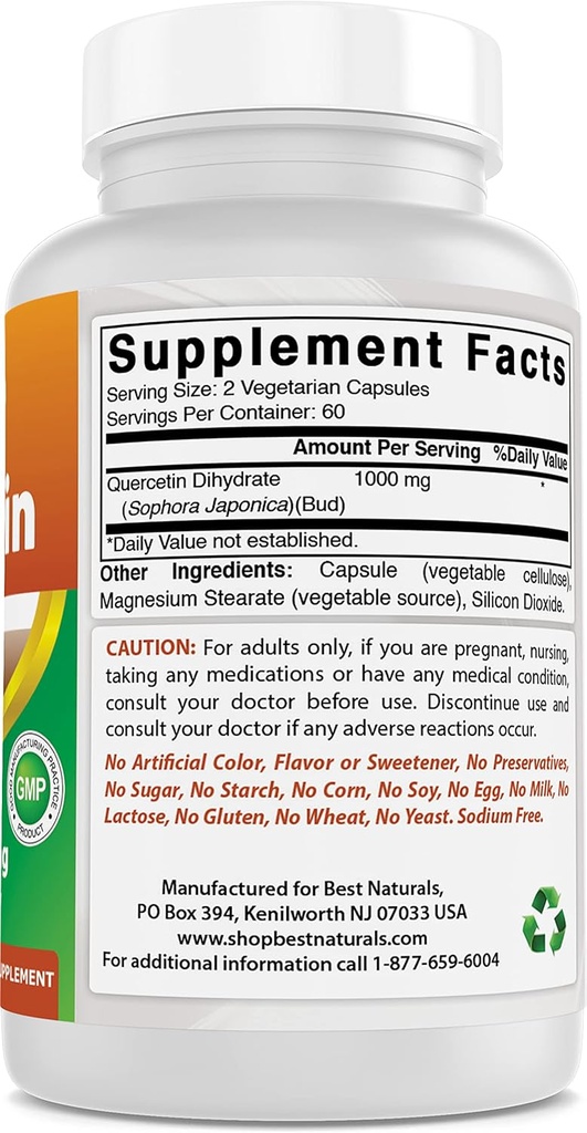 Magnesium Chloride 520 mg & Quercetin 1000 mg 6