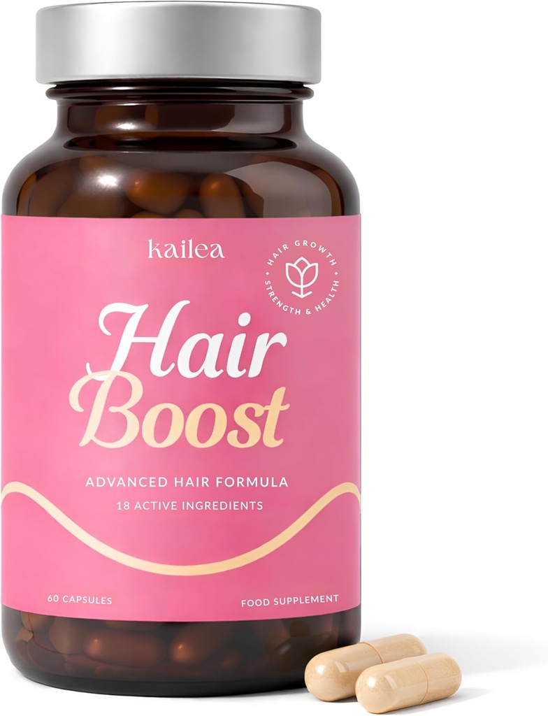 18-in-1 Hair Growth Supplement | Collagen, Hyaluronic Acid, Nettle, Silica, Biotin, Grape Seed Extract, Bamboo | Stronger, Thicker, Longer Hair – Supports Hair Volume, Shine, Scalp & Nail Health 2