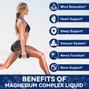 Magnesium Glycinate Liquid Drop 21 in 1 Magnesium Complex with Vitamin D3,K2,B6 & B12 Plus L-Theanine Omega-3 Sea Moss Extract for Energy,Sleep,Joint,Heart Health Sugar Free Blueberry Flavor,2 Fl Oz 4