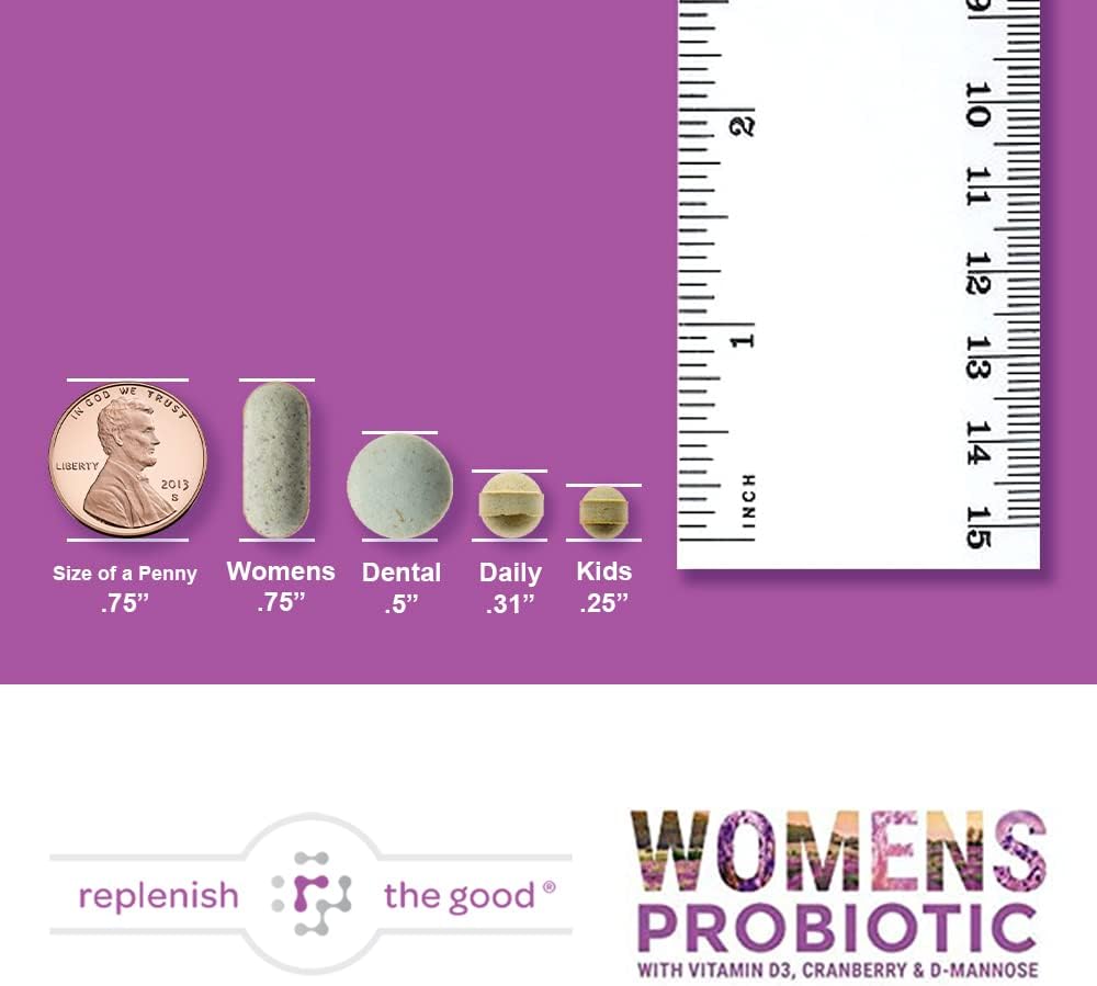 Probiotics for Women - Supports Digestive & Vaginal Health with D3, Prebiotics & Cranberry - Defends Against UTI & Yeast - 15x More Effective Than Regular Capsules (60 Count) 3