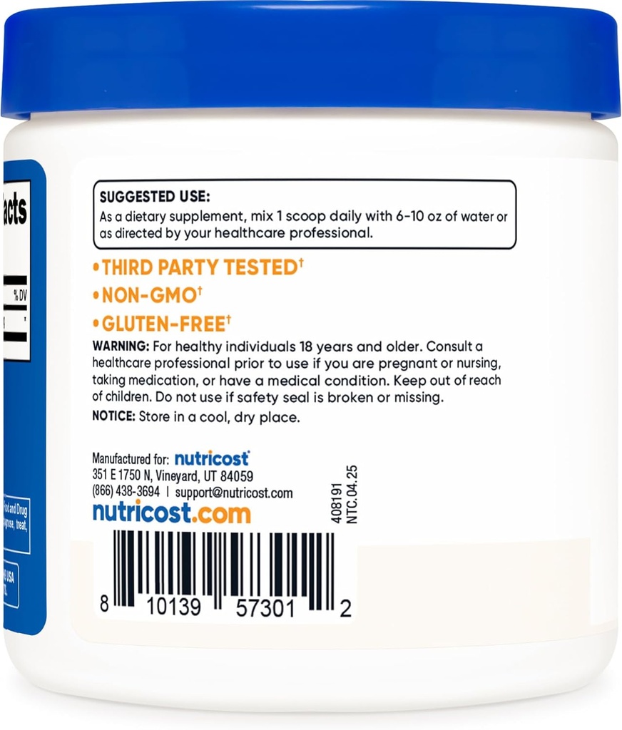Nutricost Pure DMAE-Bitartrate Powder 100G (2 Bottles) 5