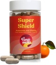 Fungiments Super Shield - Mushroom Supplement - Chaga, Maitake, Reishi, Shiitake, and Turkey Tail Mushrooms, Vitamin C, Zinc, Black Elderberry, Antioxidants - Immune Support (60 Capsules) 2