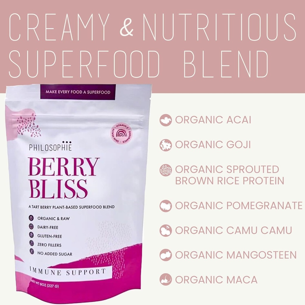 Philosophie Sunshine Drops, Green Dream, & Berry Bliss Bundle - Liquid Chlorophyll & Superfood Powder Blend - All Natural Plant-Based 3pack 5