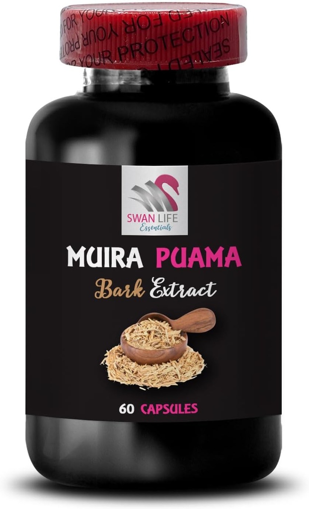 Active Boost Formula - Muira PUAMA BARK Extract -, Natural Energizer, Active Day Companion, Plant-Based Revive, Herbal Drive Activation, Botanical Lifestyle Support 1 Bottle 60 Capsules 3