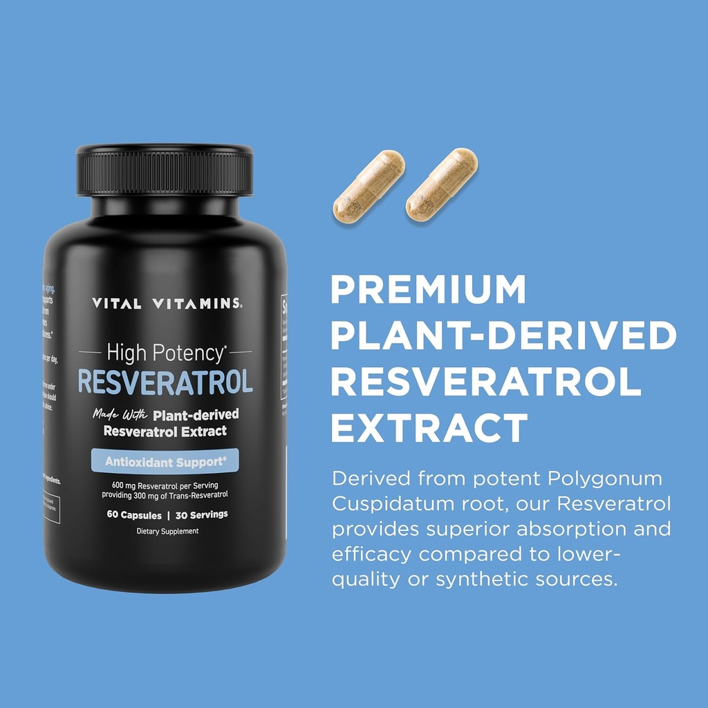 Vital Vitamins Multi Collagen Capsules + Resveratrol Capsules 5