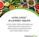 Natures Plus Ultra Lipoic - 30 Bi-Layered Tablets - Alpha Lipoic & R-Lipoic Acid - Antioxidant Support - with Probiotics & Age-Defying Nutrients - Gluten Free - 30 Servings 4