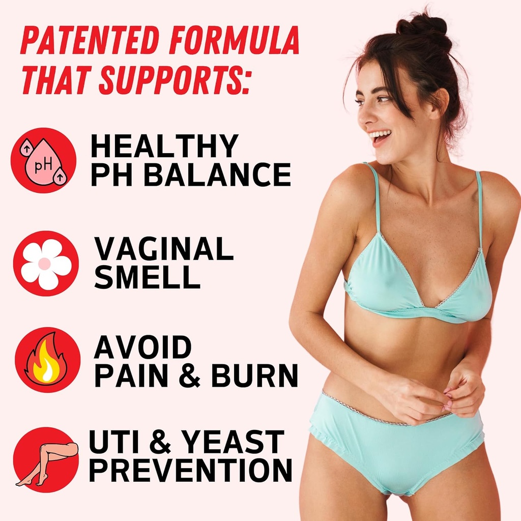 Purely Pink Prebiotic & Probiotics for Women Multivitamin, Vaginal Health Cranberry Supplement Vitamins, Supports pH Balance, Feminine Care, Urinary Tract Health, Healthy Flora and Odor, 30 Servings 3