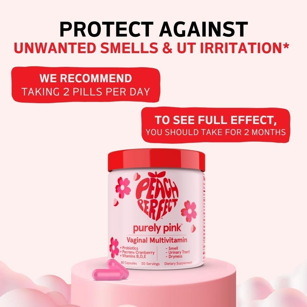 Purely Pink Prebiotic & Probiotics for Women Multivitamin, Vaginal Health Cranberry Supplement Vitamins, Supports pH Balance, Feminine Care, Urinary Tract Health, Healthy Flora and Odor, 30 Servings 5