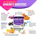Immunity Boost Immune Support Supplement â€“ 1650mg 10 in 1 Blend with Elderberry, Vitamin C, Zinc, Echinacea & Probiotics for Immune System Defense, Support Healthy Respiratory System, 60 Capsules 4