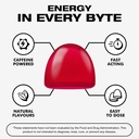 Energy Bytes Caffeine Gummies | Instant Energy Chews for Running, Cycling and Sports Performance | Vegan, Low Sugar | Variety Pack (12-Pack) 5