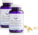 Pack of 2 Relumins Advance White 1650mg Glutathione Complex - 15x Dermatologic Formula with Advanced Skin Nutrients- 2 Bottles, 90 Capsules Each, 180 Total Capsules 2