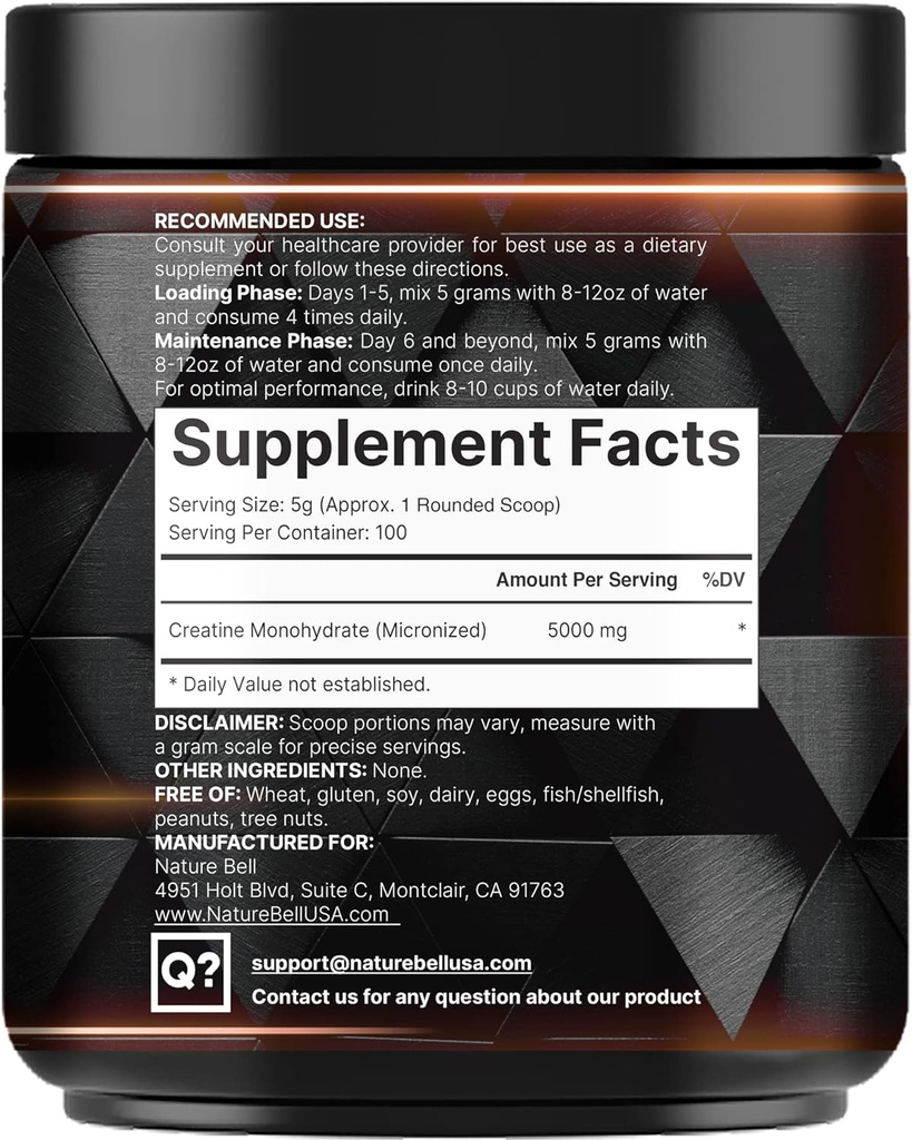 NatureBell Creatine Monohydrate Powder & & Advanced Electrolyte Hydration Pills Bundle Pack | High Absorption Micronized Creatine | Fast Hydrating Keto Electrolytes 4