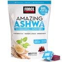 Force Factor Amazing Ashwa for Stress Relief, Memory, Focus, and Immune Support Health, Ashwaganda Supplement with KSM-66 Ashwagandha for Stress, 60 Soft Chews