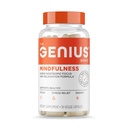 The Genius Brand Genius Mindfulness - Brain Health Supplement - Supports Healthy Mindsets - Calm, Energy, Memory & Focus Support - Ashwagandha, NeuroFactor & More - 30 Veggie Pills