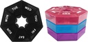 Pill Organizer, 4PCS Pill Box, Medicine Pill Organizer, Travel Pill Organizer, Pill Case, Weekly Pill Organizer, Pill Organizer Travel, Pill Container, Medicine Storage Box, (Black, Blue, Red, Purple)
