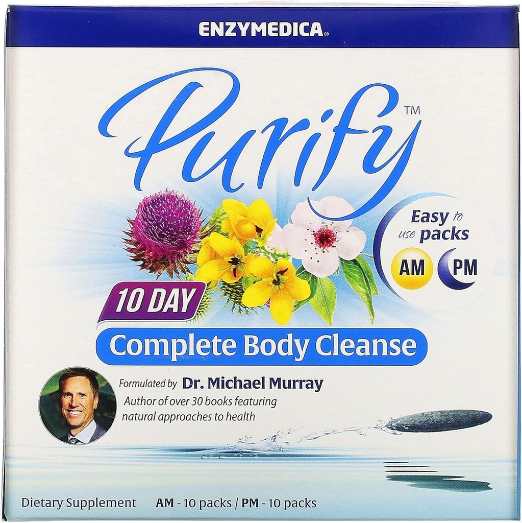Enzymedica, 10-Day Complete Body Cleanse, Botanical Detox Program to Support Full Body Detoxification, 20 packs (20 servings)