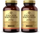 Solgar Calcium Magnesium Plus Zinc, 100 Tablets (Pack of 2) - Promotes Healthy Bones and Teeth - Supports Nerve & Muscle Function - Non-GMO, Vegan, Gluten Free, Dairy Free, Kosher - 66 Total Servings