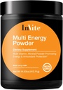 Invite Health Multi Energy Powder - Supports Energy and Metabolism – Contains Choline, Inositol, Lecithin, Calcium, Magnesium, Vitamin D3, Boron, Magnesium, Zinc, Vitamin C - 30 Servings