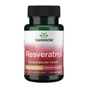 Swanson Resveratrol Higher Potency, 250 mg, 30 Capsules, 1 Pack | Increases Antioxidant Protection, Supports Cellular Longevity, Supports Cardiovascular Health, Non-GMO Formula