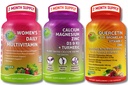 Plant-Based Immune, Bone & Energy Support Bundle – Quercetin with Bromelain, Vitamin C & Zinc + Calcium Magnesium with D3, K2 & Turmeric + Women’s Multivitamin with Iron & Organic Superfoods