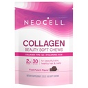 NeoCell Collagen Peptides Soft Chews | 60 Chewables | Beauty Bursts Supplement | with Hyaluronic Acid | Hair, Skin, & Nails | Fruit Punch Flavor