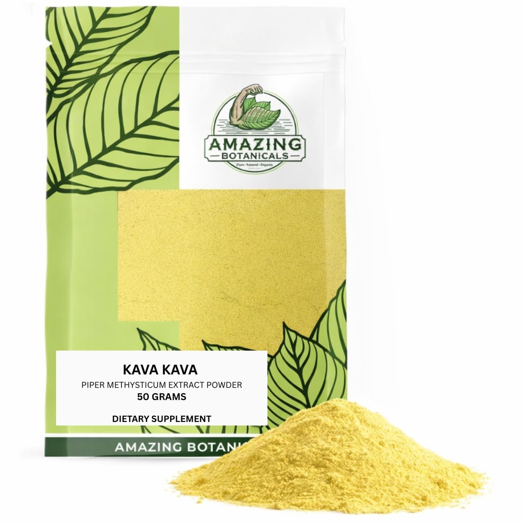 Premium Kava Extract - High Potency Relaxation and Stress Relief Supplement - Natural Mood Booster, Calmness and Sleep (50 Grams)