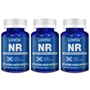LOVITA NR (Nicotinamide Riboside) 350 mg, NAD Supplement with Trans-Resveratrol and Betaine, Promote NAD Plus Levels, Healthy Aging, 30 Vegan Enteric-Coated Capsules (Pack of 3)