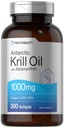 Horbäach Antarctic Krill Oil 1000mg Softgels | 300 Count | Omega 3 Supplements with Astaxanthin, EPA, DHA | Non-GMO, Gluten Free