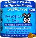 Probiotics for Dogs, Dog Probiotics, Made in USA, Vet Developed | For Gut Health, Yeast Balance, Itchy Skin, Diarrhea & Gas Relief, Chews with Prebiotic & Digestive Enzymes, Digestive Support