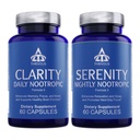 Thrivous Clarity & Serenity Stack – Day + Night Nootropic Bundle for Focus, Mood, Relaxation & Sleep Support – 120 Vegan Capsules