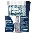 Height & Bone Support Supplement - Premium Height Growth Supplement for Kids & Teens with Calcium - Nutritional Support Bone Health Formula - Height Increase Essential Vitamins - 60 Caps