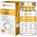 OMOGS NAD+ 300 mg + Trans-Resveratrol 200 mg, Pure NAD Supplement, Max Absorption, Boosting Supplement for DNA Repair, Healthy Aging, Cellular Energy & Longevity, 60 Capsules