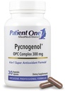 Patient One Pycnogenol OPC Complex 300mg | Supplement to Support Vascular Health and Healthy Aging* | French Maritime Pine Bark and More | 30 Capsules