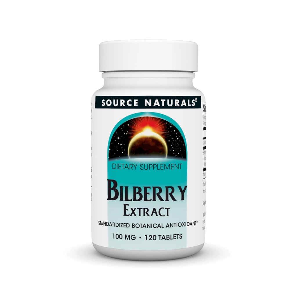 Source Naturals Bilberry Extract, 100 mg - 120 Tablets | Standardized Botanical Antioxidant