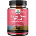 Horny Goat Weed for Women - Herbal Supplements Hornygoatweed Women Complex for Hormone Balance Mood Support & Overall Female Wellness - Maca Root & Tribulus Terrestris Female Supplement - 90 Count