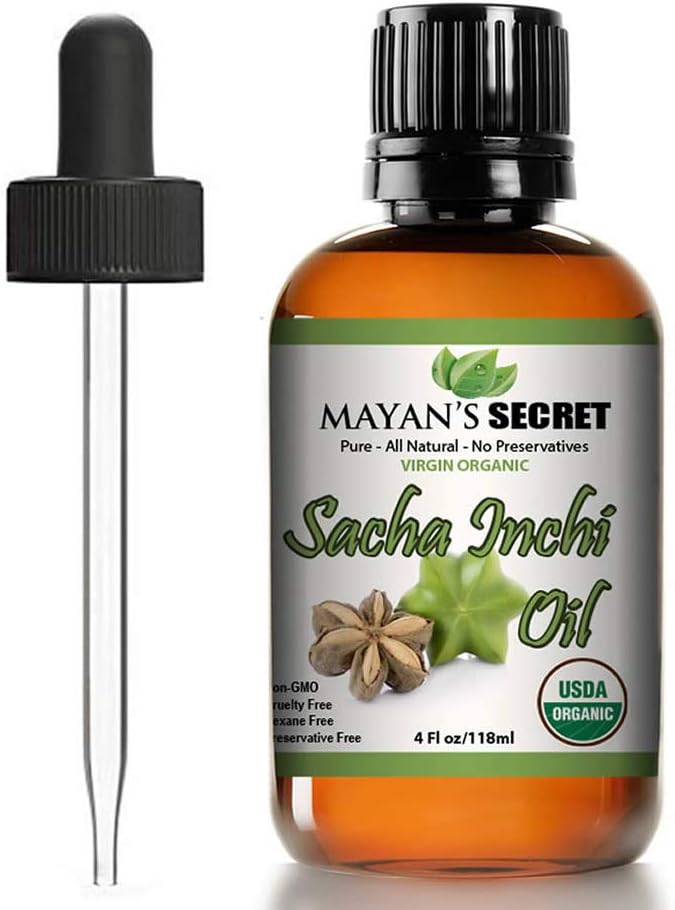 Mayan's Secret Sacha Inchi Oil - USDA Certified Organic Omega-3-6-9