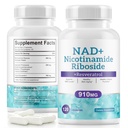 Liposomal NAD Resveratrol Supplement - Nicotinamide Riboside & Quercetin - High Purity NAD Supplements for Anti-Aging, Focus, Energy 120 Capsules