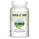 Maxi Health Max-C 500 Vitamin C Supplement – Vitamin C 500mg with Lemon Bioflavonoids Complex for Immune & Antioxidant Support – Vegan, Kosher – 100 Tablets