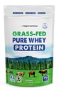 Opportuniteas Grass Fed Whey Protein Powder Concentrate - 1 Ingredient - Pure Protein Supplement for Drink, Smoothie, Shake, Cooking & Baking - Non GMO, Hormone Free & Gluten Free - 1 Pound