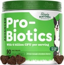 Probiotics for Dogs with 4 Billion CFU, 90 Probiotic Dog Chews for All Breeds - Helps to Prevent Diarrhea, Improve Gut Health and Digestive System
