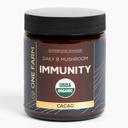 Organic 8 Mushroom Immunity Powder, Non-GMO - Turkey Tail, Chaga, Cordyceps, Shiitake, Reishi, Maitake, Lion's Mane, and Mesima - Vegan Mushroom Supplement in a Resealable Glass Jar