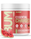 RAW Pre-Workout Powder, Essential CHARGED (Sour Watermelon) - Preworkout Supplement for Men & Women - Supports Focus, Mood & Performance - Caffeine, Alpha-GPC, L-Citrulline, Beta Alanine (25 Servings)