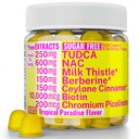 Sugar Free Gummies Gummies with Chromium Picolinate TUDCA NAC Organic Ceylon Cinnamon Milk Thistle Berberine | Capsules Powder Supplements Alt | Bile Salts N-Acetyl-L-Cysteine Biotin N-Acetylcysteine