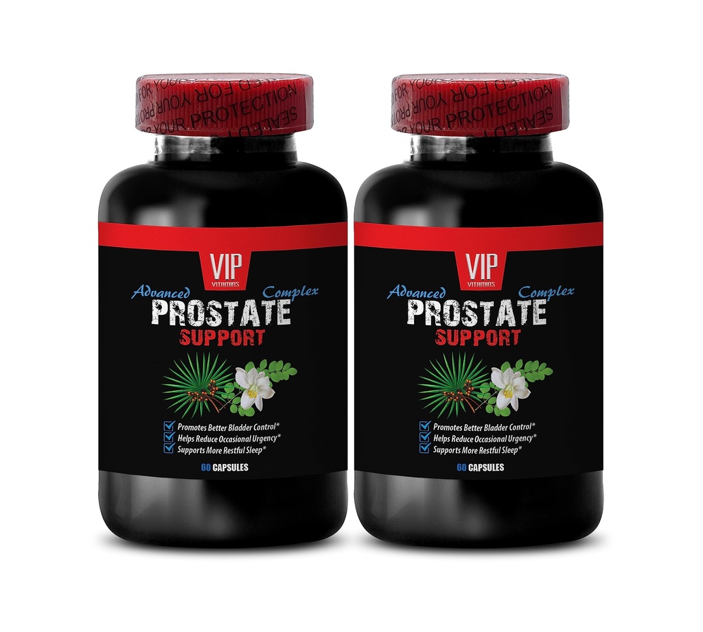 Saw Palmetto for Prostate Health - Prostate Support - Pygeum for Prostate Support, Red Raspberry for Wellness, Graviola for Cellular Protection, Green Tea for Wellness 2 Bottles 120 Capsules